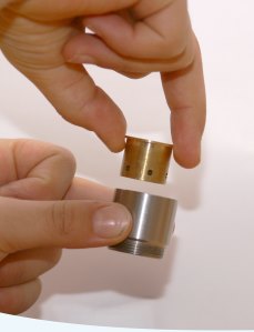 Adapterst�ck mit Wellnesswirbler best�cken